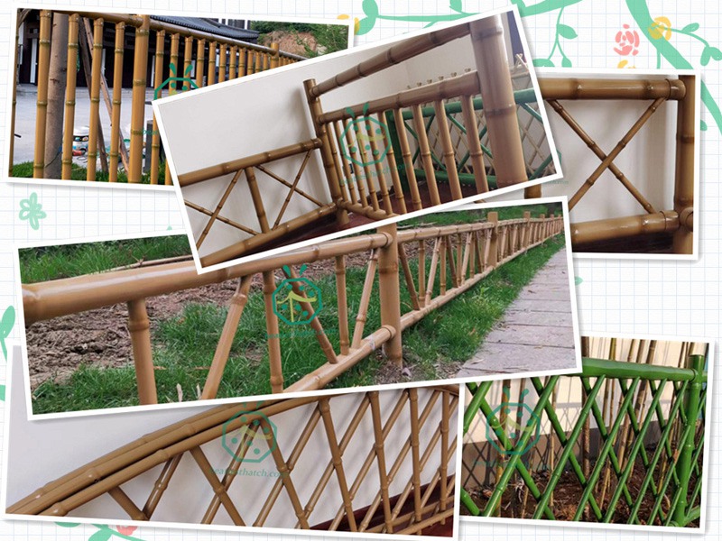 Various styles of stainless steel bamboo garden fence panels