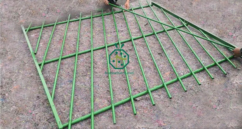 How to Install Iron Bamboo Tube Fence Panel