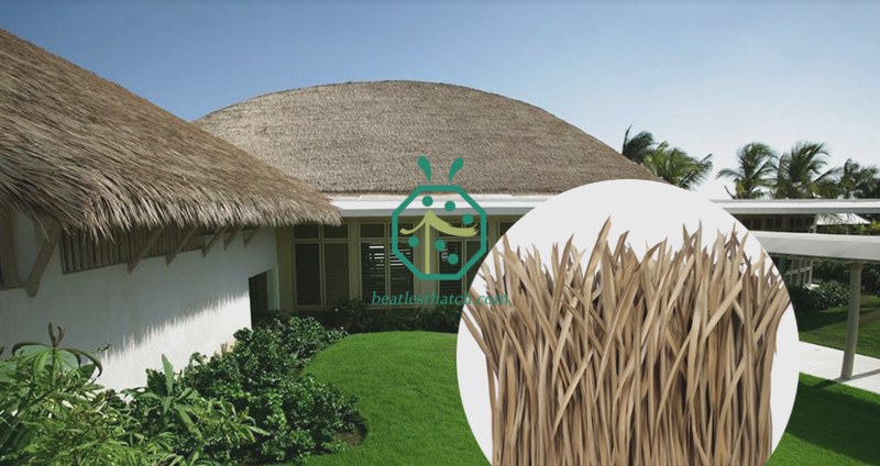 High-quality artificial thatch roof products for exterior sunshade and palapa buildings of overseas tourism facilities