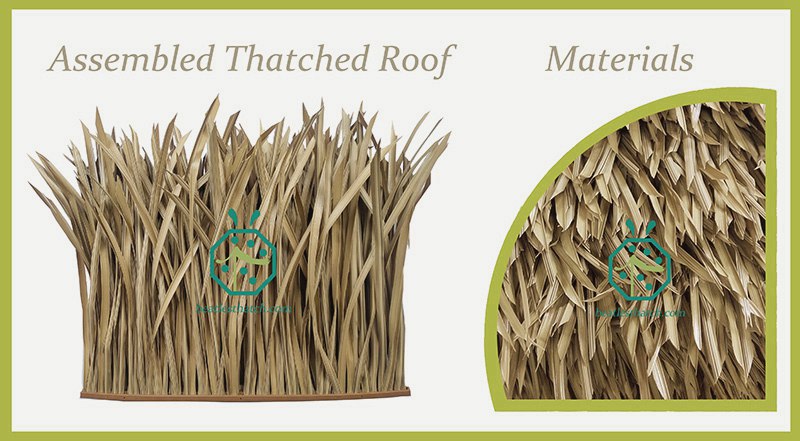 Synthetic Nipa Thatched Roof For Residential Gazebo in Philippines