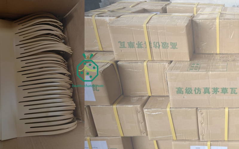 Đóng gói tấm lợp nhôm từ nhà cung cấp mái tranh nhân tạo Trung Quốc