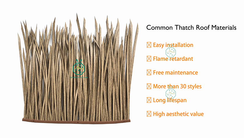 Artificial tree hut thatched roof tiles for sale