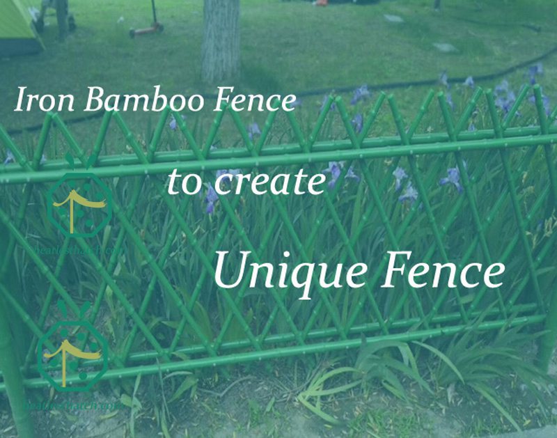 Garden or park landscape decoration steel bamboo fence screening poles