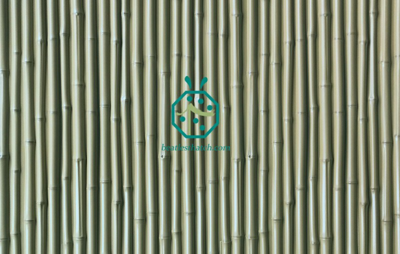 Concave and convex structure of artificial bamboo fence panels
