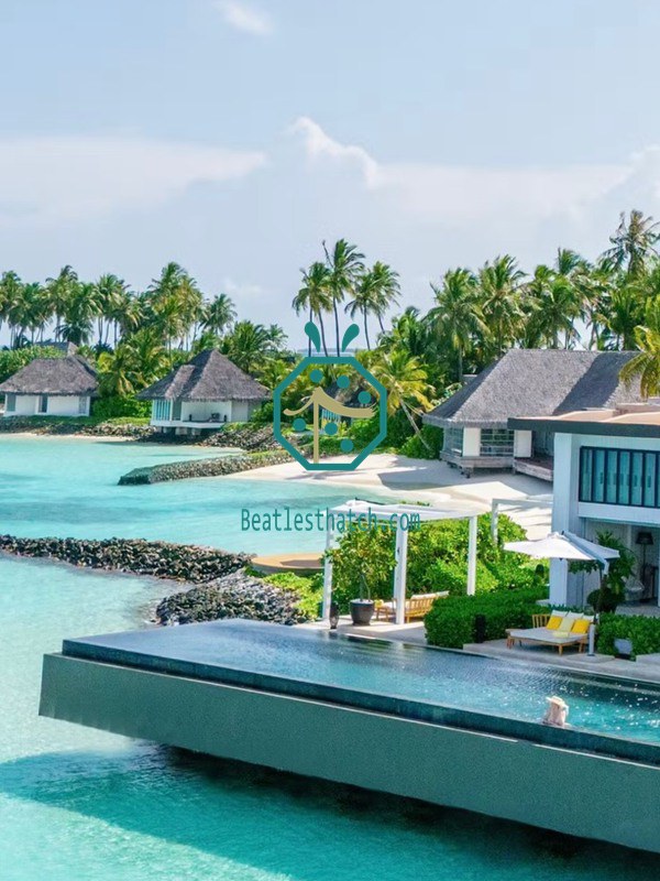 Luxury Resort Synthetic Cadjan Thatch Roofing for Cheval Blanc Randheli #