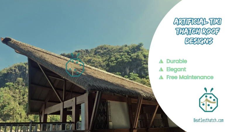 Tiki Thatch Roof to Create Resort Relaxation Feeling