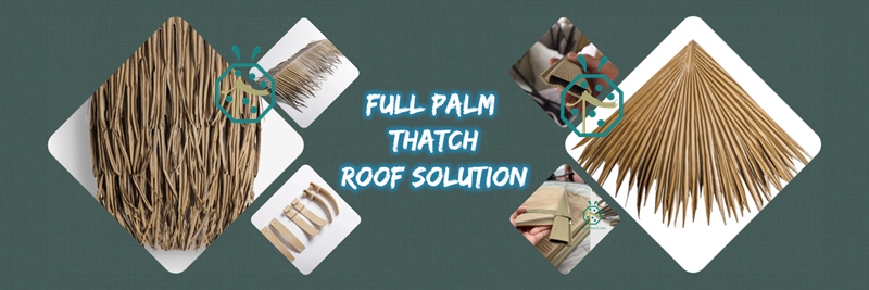 Synthetic Nipa Palm Thatch Roofing For Cottage Building