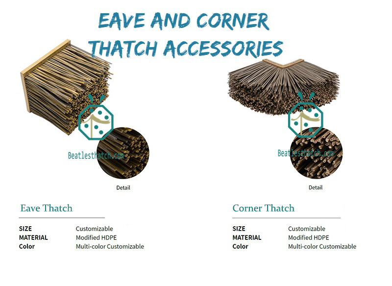 Eave and Corner Thatch Accessories of Straw Thatch Roof