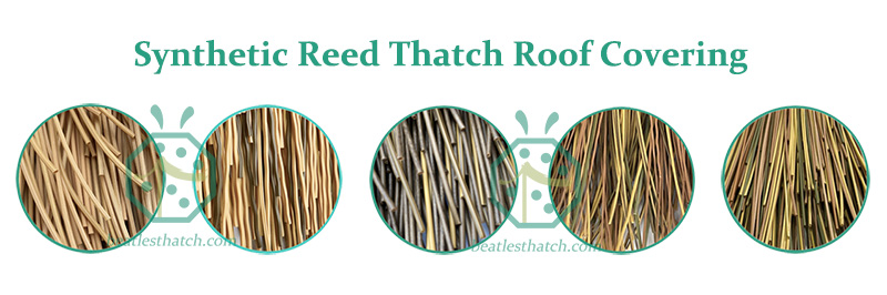 Synthetic African water reed thatch roof tiles from China factory