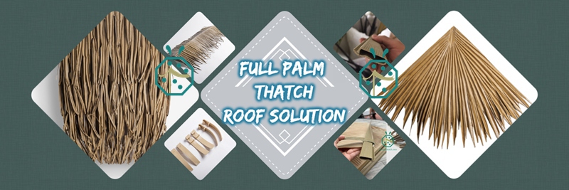 Artificial Palm Thatch Roofing System With All Accessories Artificial Palm Thatch Roofing System With All Accessories