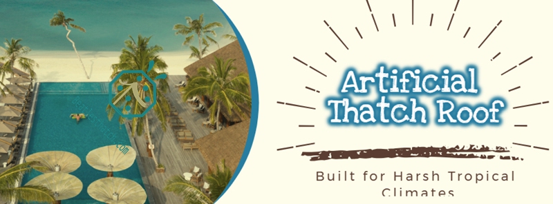 Synthetic thatch roof products used for overwater scenic spot decoration in tropical countries Synthetic thatch roof products used for overwater scenic spot decoration in tropical countries