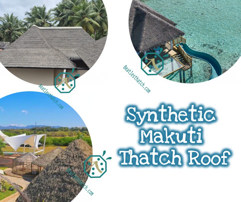 Scenic spot artificial makuti thatch roof designs for private or commercial building decoration Scenic spot artificial makuti thatch roof designs for private or commercial building decoration