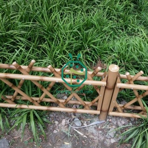 hàng rào tre thép không gỉ được sử dụng để trang trí công viên