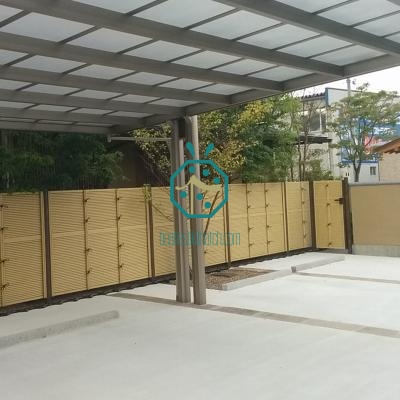 Hàng rào tre nhân tạo bãi đậu xe