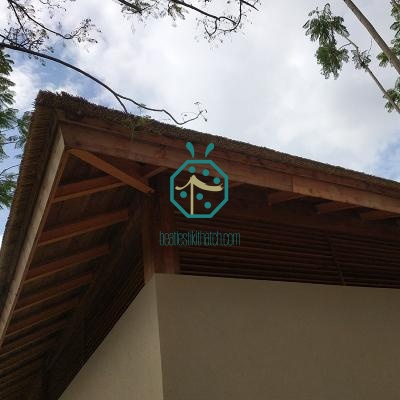 Africa Lapa Thatch Roof Renovation by Synthetic Thatch Roof Tiles