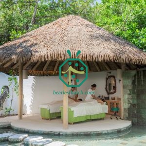 Mái nhà lợp bằng lá cọ nhân tạo