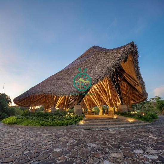 Puerto Rico Artificial Tiki Hut Thatch Roof For Private Residential House Decoration