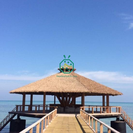 Artificial Thatch For Theme Park Tiki Hut Roof Replacement