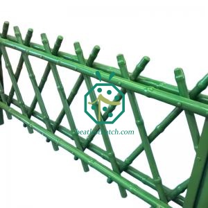 Green Iron Bamboo Poles for Garden Landscape Fencing