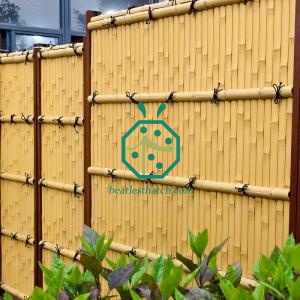 Home decoration faux bamboo interior wall panels