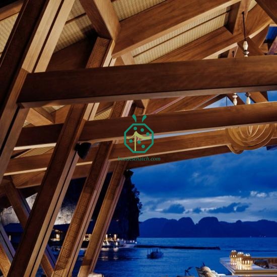 Palapa Plastic Bamboo Thatch Ceiling Mat
