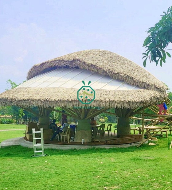 Mái Nipa tổng hợp cho sân trong công viên sinh thái Eco Farm ở Philippines