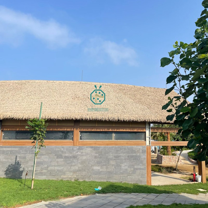 Trình diễn dự án mái tranh nhân tạo và chiếu tre cho khu nhà ở Park Villa tại Ả Rập Saudi